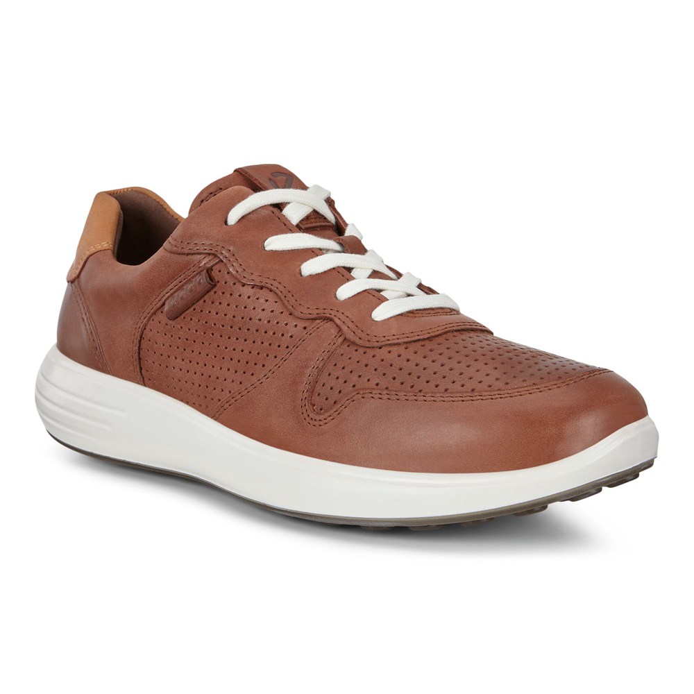 Tenis Hombre - ECCO Soft 7 Runner Lace-Ups - Marrom - CYQ348576